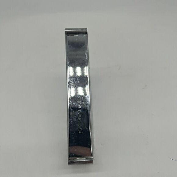 Vintage Irvin Ware USA Retro Silver Chrome Filigree Napkin / Letter Mail Holder - Picture 4 of 5